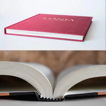 Libro encuadernado con tapa dura